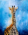 Giraffe, 40cm x 50cm, Acryl/Mischtechnik auf Leinwand